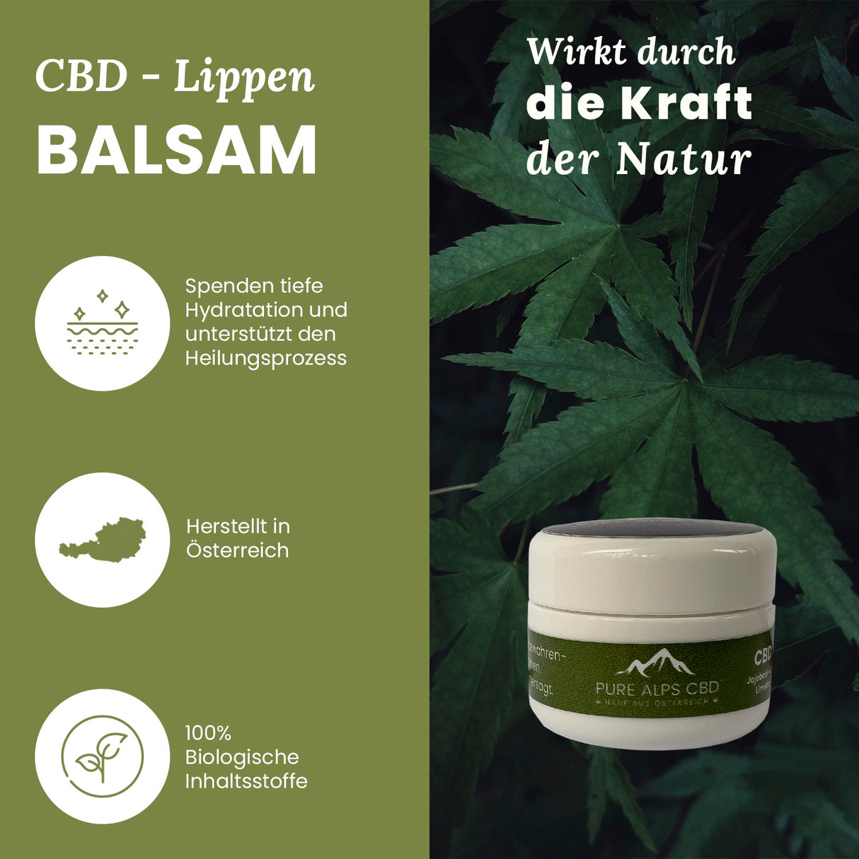 Pure Alps CBD Lippenbalsam