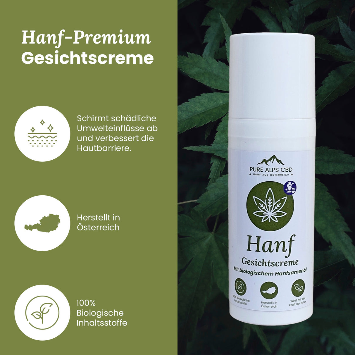 Pure Alps Hanf Gesichtscreme