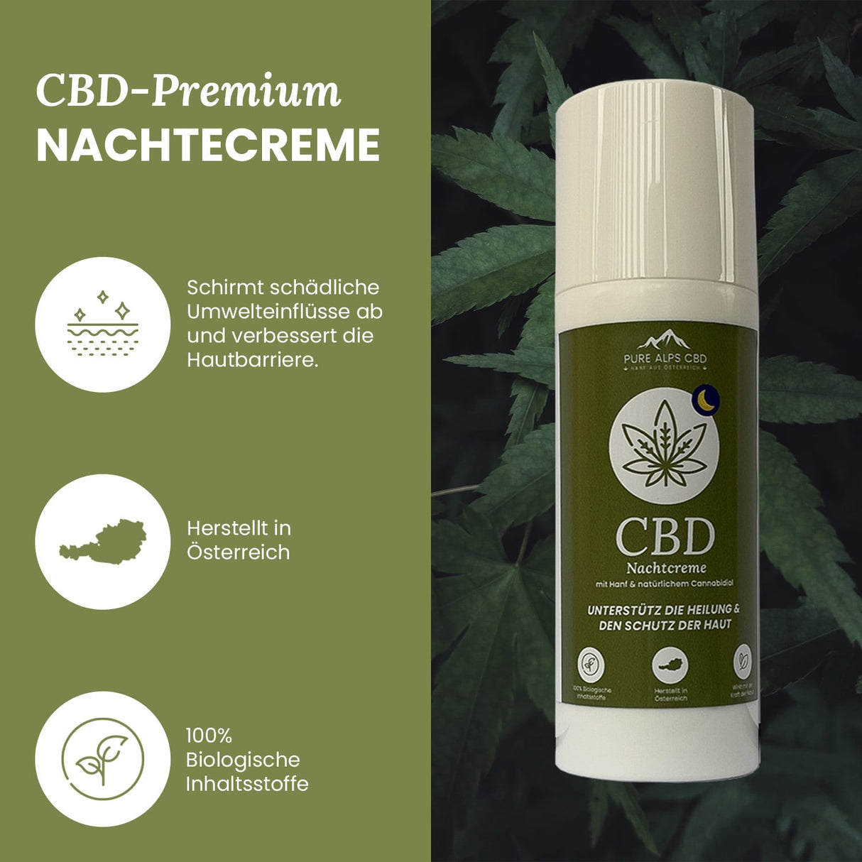 Pure Alps CBD Nachtcreme