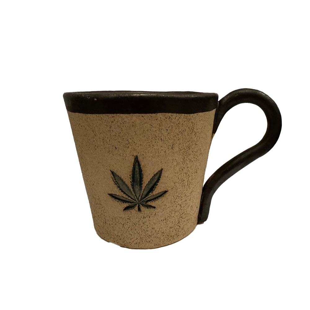 Pure Alps handgemachte Hanfblatt-Tasse mit oder ohne Hanf Kräutertee