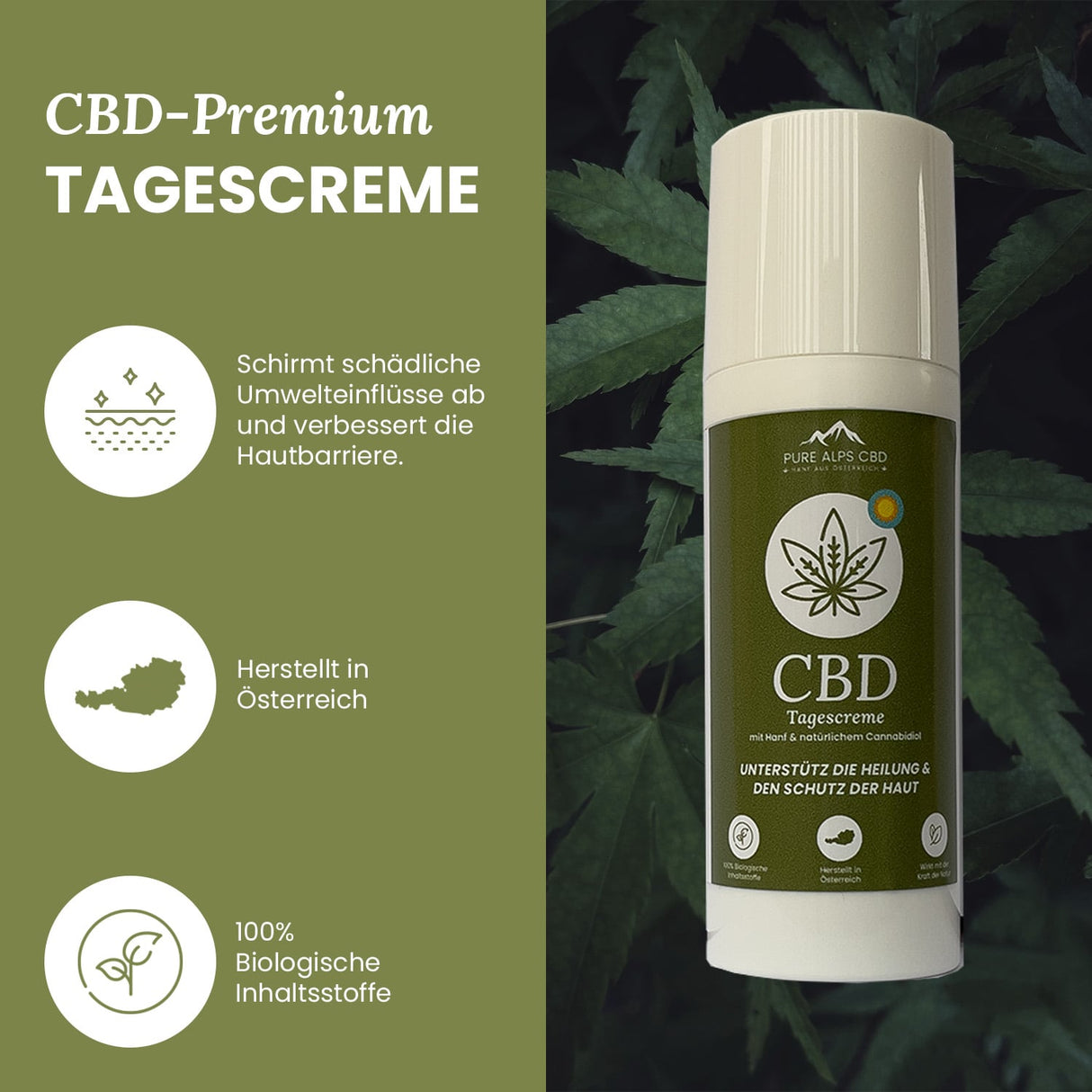 Pure Alps CBD Tagescreme