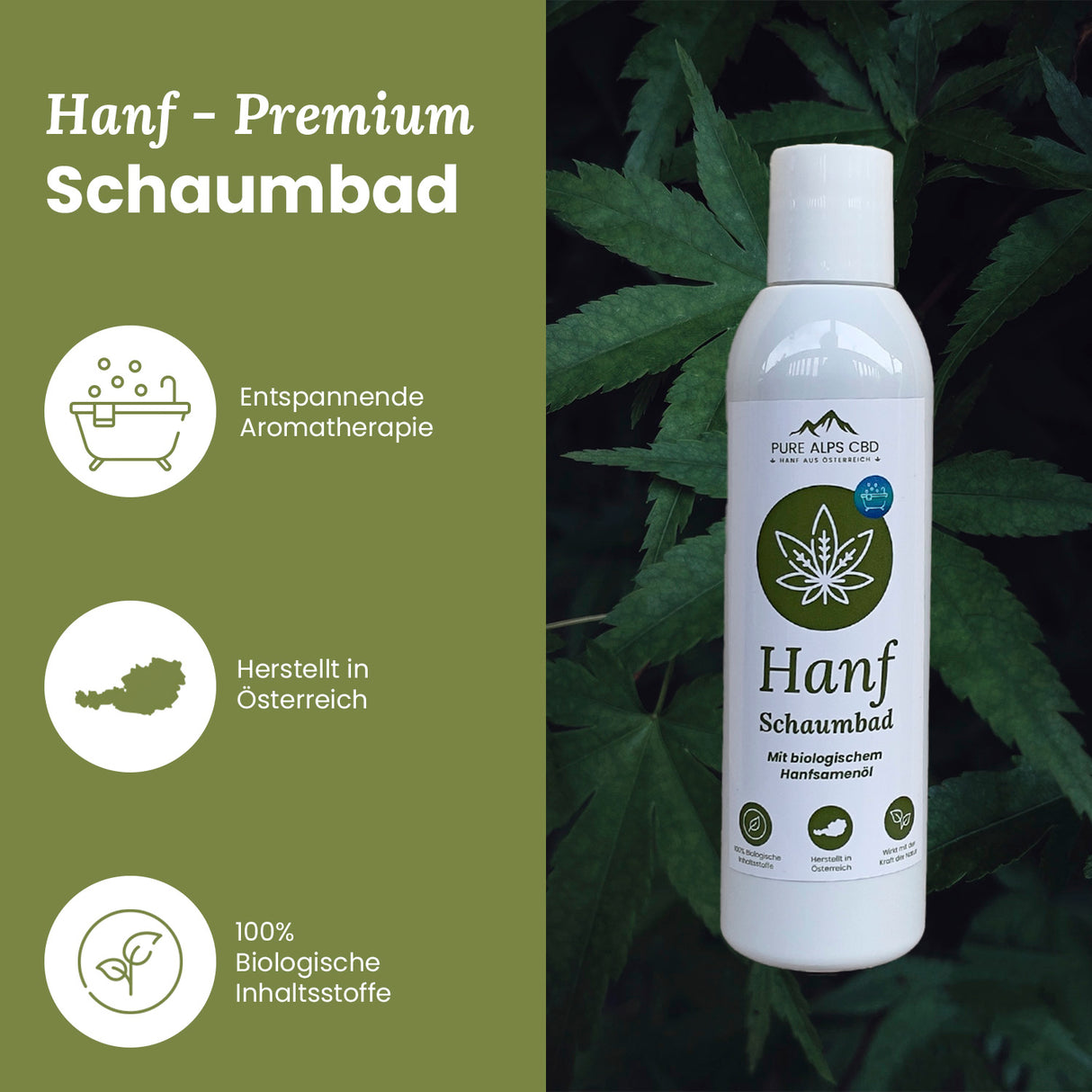 Pure Alps Hanf Schaumbad