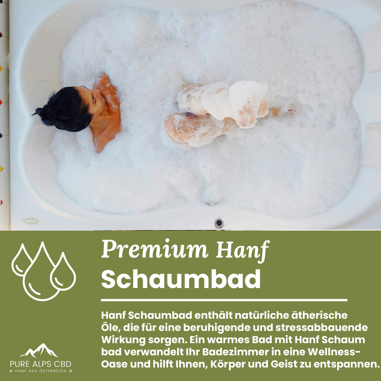 Pure Alps Hanf Schaumbad